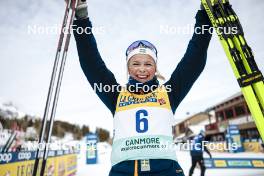 11.02.2024, Canmore, Canada (CAN): Frida Karlsson (SWE) - FIS world cup cross-country, mass, Canmore (CAN). www.nordicfocus.com. © Modica/NordicFocus. Every downloaded picture is fee-liable.