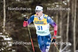 11.02.2024, Canmore, Canada (CAN): Braden Becker (USA) - FIS world cup cross-country, mass, Canmore (CAN). www.nordicfocus.com. © Modica/NordicFocus. Every downloaded picture is fee-liable.