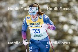 11.02.2024, Canmore, Canada (CAN): Sydney Palmer-Leger (USA) - FIS world cup cross-country, mass, Canmore (CAN). www.nordicfocus.com. © Modica/NordicFocus. Every downloaded picture is fee-liable.