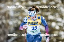 11.02.2024, Canmore, Canada (CAN): Sydney Palmer-Leger (USA) - FIS world cup cross-country, mass, Canmore (CAN). www.nordicfocus.com. © Modica/NordicFocus. Every downloaded picture is fee-liable.