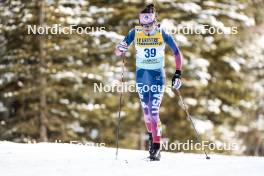 11.02.2024, Canmore, Canada (CAN): Renae Anderson (USA) - FIS world cup cross-country, mass, Canmore (CAN). www.nordicfocus.com. © Modica/NordicFocus. Every downloaded picture is fee-liable.