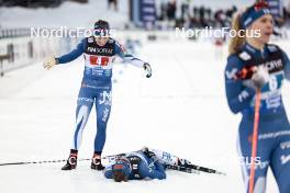 01.03.2024, Lahti, Finland (FIN): Krista Parmakoski (FIN), Johanna Matintalo (FIN), (l-r)  - FIS world cup cross-country, team sprint, Lahti (FIN). www.nordicfocus.com. © Modica/NordicFocus. Every downloaded picture is fee-liable.