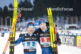 01.03.2024, Lahti, Finland (FIN): Lauri Vuorinen (FIN), Iivo Niskanen (FIN), (l-r)  - FIS world cup cross-country, team sprint, Lahti (FIN). www.nordicfocus.com. © Modica/NordicFocus. Every downloaded picture is fee-liable.