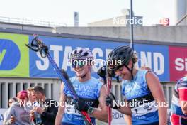 02.08.2024, Sandnes, Norway (NOR): Lena Quintin (FRA), Juliette Ducordeau (FRA), (l-r) - BLINK24 Festival Cross-Country - Sandnes (NOR). www.nordicfocus.com. © Nordnes/NordicFocus. Every downloaded picture is fee-liable.