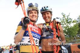 01.08.2024, Sandnes, Norway (NOR): Emilie Fleten (NOR), Astrid Oeyre Slind (NOR), (l-r) - BLINK24 Festival Cross-Country - Sandnes (NOR). www.nordicfocus.com. © Manzoni/NordicFocus. Every downloaded picture is fee-liable.