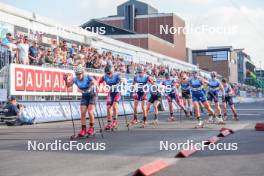 02.08.2024, Sandnes, Norway (NOR): Helene Marie Fossesholm (NOR), Mathilde Skjaerdalen Myhrvold (NOR), Kristin Austgulen Fosnaes (NOR), (l-r) - BLINK24 Festival Cross-Country - Sandnes (NOR). www.nordicfocus.com. © Nordnes/NordicFocus. Every downloaded picture is fee-liable.