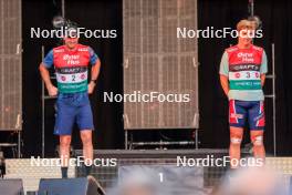 02.08.2024, Sandnes, Norway (NOR): Benjamin Moser (AUT), Erik Valnes (NOR), (l-r) - BLINK24 Festival Cross-Country - Sandnes (NOR). www.nordicfocus.com. © Manzoni/NordicFocus. Every downloaded picture is fee-liable.