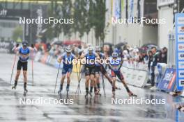 03.08.2024, Sandnes, Norway (NOR): Einar Hedegart (NOR), James Matthieu Clugnet (GBR), Lucas Chanavat (FRA), Aron Aakre Rysstad (NOR), Haavard Solaas Taugboel (NOR), (l-r) - BLINK24 Festival Cross-Country - Sandnes (NOR). www.nordicfocus.com. © Manzoni/NordicFocus. Every downloaded picture is fee-liable.