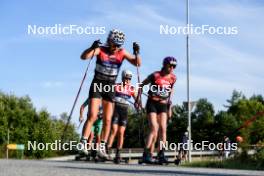 01.08.2024, Sandnes, Norway (NOR): Margrethe Bergane (NOR), Nora Andersen (NOR), Eve Ondine Duchaufour (FRA), (l-r) - BLINK24 Festival Cross-Country - Sandnes (NOR). www.nordicfocus.com. © Nordnes/NordicFocus. Every downloaded picture is fee-liable.