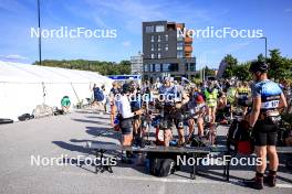 01.08.2024, Sandnes, Norway (NOR): Athletes getting ready Event Feature: - BLINK24 Festival Cross-Country - Sandnes (NOR). www.nordicfocus.com. © Manzoni/NordicFocus. Every downloaded picture is fee-liable.