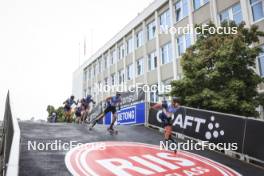 03.08.2024, Sandnes, Norway (NOR): Sabin Coupat (FRA), Haavard Solaas Taugboel (NOR), Mathias Holbaek (NOR), Julien Arnaud (FRA), (l-r) - BLINK24 Festival Cross-Country - Sandnes (NOR). www.nordicfocus.com. © Manzoni/NordicFocus. Every downloaded picture is fee-liable.