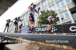 03.08.2024, Sandnes, Norway (NOR): Bernat Selles Gasch (ESP), Sivert Wiig (NOR), (l-r) - BLINK24 Festival Cross-Country - Sandnes (NOR). www.nordicfocus.com. © Manzoni/NordicFocus. Every downloaded picture is fee-liable.