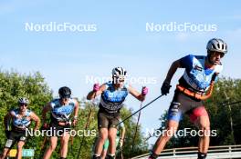 01.08.2024, Sandnes, Norway (NOR): Noa Genest (FRA), Henrik Vik Tolo (NOR), (l-r) - BLINK24 Festival Cross-Country - Sandnes (NOR). www.nordicfocus.com. © Nordnes/NordicFocus. Every downloaded picture is fee-liable.