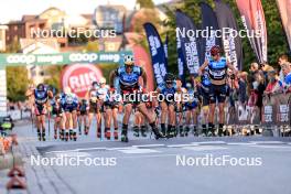 01.08.2024, Sandnes, Norway (NOR): Thomas Joly (FRA), Morten Eide Pedersen (NOR), Mathias Aas Rolid (NOR), (l-r) - BLINK24 Festival Cross-Country - Sandnes (NOR). www.nordicfocus.com. © Manzoni/NordicFocus. Every downloaded picture is fee-liable.