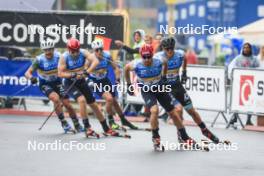 03.08.2024, Sandnes, Norway (NOR): Federico Pellegrino (ITA), Victor Cullet (FRA), (l-r) - BLINK24 Festival Cross-Country - Sandnes (NOR). www.nordicfocus.com. © Manzoni/NordicFocus. Every downloaded picture is fee-liable.