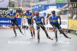 03.08.2024, Sandnes, Norway (NOR): Federico Pellegrino (ITA), Victor Cullet (FRA), (l-r) - BLINK24 Festival Cross-Country - Sandnes (NOR). www.nordicfocus.com. © Manzoni/NordicFocus. Every downloaded picture is fee-liable.