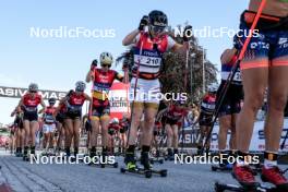 01.08.2024, Sandnes, Norway (NOR): Anniken Sand (NOR), Oline Vestad (NOR), Emilie Fleten (NOR), Magni Smedas (NOR), (l-r) - BLINK24 Festival Cross-Country - Sandnes (NOR). www.nordicfocus.com. © Nordnes/NordicFocus. Every downloaded picture is fee-liable.