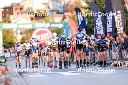 01.08.2024, Sandnes, Norway (NOR): Thomas Joly (FRA), Morten Eide Pedersen (NOR), (l-r) - BLINK24 Festival Cross-Country - Sandnes (NOR). www.nordicfocus.com. © Manzoni/NordicFocus. Every downloaded picture is fee-liable.