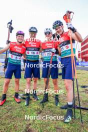 02.08.2024, Sandnes, Norway (NOR): Mika  Vermeulen (AUT), Benjamin  Moser (AUT), Lukas  Mrkonjic (AUT), Michael  Foettinger (AUT), (l-r)  - BLINK24 Festival Cross-Country - Sandnes (NOR). www.nordicfocus.com. © Manzoni/NordicFocus. Every downloaded picture is fee-liable.