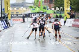 03.08.2024, Sandnes, Norway (NOR): Lena Quintin (FRA), Caterina Ganz (ITA), Lotta Udnes Weng (NOR), (l-r) - BLINK24 Festival Cross-Country - Sandnes (NOR). www.nordicfocus.com. © Manzoni/NordicFocus. Every downloaded picture is fee-liable.