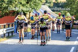 01.08.2024, Sandnes, Norway (NOR): Magnus Flood (NOR), Nicholas Torvund (NOR), Magnus Woello (NOR), (l-r) - BLINK24 Festival Cross-Country - Sandnes (NOR). www.nordicfocus.com. © Manzoni/NordicFocus. Every downloaded picture is fee-liable.