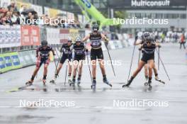 03.08.2024, Sandnes, Norway (NOR): Lotta Udnes Weng (NOR), Caterina Ganz (ITA), Nadine Faehndrich (SUI), Maja Kjaeras Moland (NOR), Mathilde Hagen Roenning (NOR), (l-r) - BLINK24 Festival Cross-Country - Sandnes (NOR). www.nordicfocus.com. © Manzoni/NordicFocus. Every downloaded picture is fee-liable.