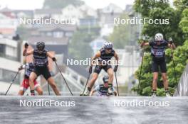 03.08.2024, Sandnes, Norway (NOR): Victoria Hammersmark Nitteberg (NOR), Lena Quintin (FRA), Caterina Ganz (ITA), (l-r) - BLINK24 Festival Cross-Country - Sandnes (NOR). www.nordicfocus.com. © Manzoni/NordicFocus. Every downloaded picture is fee-liable.