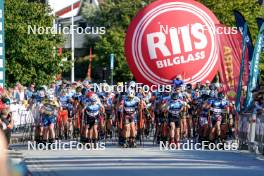 01.08.2024, Sandnes, Norway (NOR): Andrew Musgrave (GBR), Didrik Toenseth (NOR), Thomas Joly (FRA), Simen Hegstad Krueger (NOR), Martin Loewstroem Nyenget (NOR), (l-r) - BLINK24 Festival Cross-Country - Sandnes (NOR). www.nordicfocus.com. © Nordnes/NordicFocus. Every downloaded picture is fee-liable.