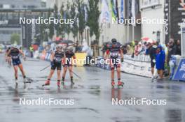 03.08.2024, Sandnes, Norway (NOR): Amelie Hakonsen Ous (NOR), Helene Marie Fossesholm (NOR), Julie Myhre (NOR), Mathilde Skjaerdalen Myhrvold (NOR), (l-r) - BLINK24 Festival Cross-Country - Sandnes (NOR). www.nordicfocus.com. © Manzoni/NordicFocus. Every downloaded picture is fee-liable.