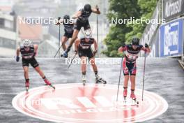 03.08.2024, Sandnes, Norway (NOR): Helene Marie Fossesholm (NOR), Amelie Hakonsen Ous (NOR), Mathilde Skjaerdalen Myhrvold (NOR), (l-r) - BLINK24 Festival Cross-Country - Sandnes (NOR). www.nordicfocus.com. © Manzoni/NordicFocus. Every downloaded picture is fee-liable.