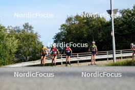 01.08.2024, Sandnes, Norway (NOR): Astrid Oeyre Slind (NOR), Emilie Fleten (NOR), Heidi Weng (NOR), (l-r) - BLINK24 Festival Cross-Country - Sandnes (NOR). www.nordicfocus.com. © Nordnes/NordicFocus. Every downloaded picture is fee-liable.