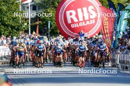 01.08.2024, Sandnes, Norway (NOR): Andrew Musgrave (GBR), Didrik Toenseth (NOR), Thomas Joly (FRA), Simen Hegstad Krueger (NOR), Martin Loewstroem Nyenget (NOR), (l-r) - BLINK24 Festival Cross-Country - Sandnes (NOR). www.nordicfocus.com. © Nordnes/NordicFocus. Every downloaded picture is fee-liable.