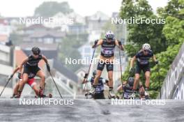 03.08.2024, Sandnes, Norway (NOR): Victoria Hammersmark Nitteberg (NOR), Lena Quintin (FRA), Caterina Ganz (ITA), (l-r) - BLINK24 Festival Cross-Country - Sandnes (NOR). www.nordicfocus.com. © Manzoni/NordicFocus. Every downloaded picture is fee-liable.