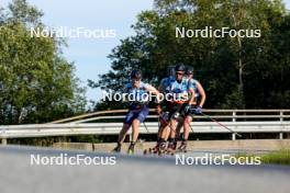 01.08.2024, Sandnes, Norway (NOR): Simen Christopher Bratberg Ramstad (NOR), Nathan Jouannon (FRA), (l-r) - BLINK24 Festival Cross-Country - Sandnes (NOR). www.nordicfocus.com. © Nordnes/NordicFocus. Every downloaded picture is fee-liable.