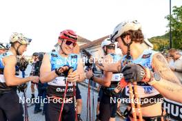 01.08.2024, Sandnes, Norway (NOR): Elia Barp (ITA), Joe Davies (GBR), (l-r) - BLINK24 Festival Cross-Country - Sandnes (NOR). www.nordicfocus.com. © Manzoni/NordicFocus. Every downloaded picture is fee-liable.