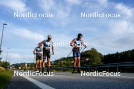 01.08.2024, Sandnes, Norway (NOR): Emil Persson (SWE), Gabriel Winston Gledhill (GBR), (l-r) - BLINK24 Festival Cross-Country - Sandnes (NOR). www.nordicfocus.com. © Nordnes/NordicFocus. Every downloaded picture is fee-liable.