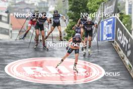 03.08.2024, Sandnes, Norway (NOR): Victoria Hammersmark Nitteberg (NOR), Lena Quintin (FRA), Caterina Ganz (ITA), (l-r) - BLINK24 Festival Cross-Country - Sandnes (NOR). www.nordicfocus.com. © Manzoni/NordicFocus. Every downloaded picture is fee-liable.