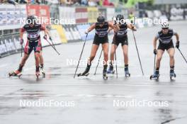 03.08.2024, Sandnes, Norway (NOR): Lotta Udnes Weng (NOR), Mathilde Hagen Roenning (NOR), Maja Kjaeras Moland (NOR), Nadine Faehndrich (SUI), (l-r) - BLINK24 Festival Cross-Country - Sandnes (NOR). www.nordicfocus.com. © Manzoni/NordicFocus. Every downloaded picture is fee-liable.