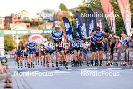 01.08.2024, Sandnes, Norway (NOR): Thomas Joly (FRA), Morten Eide Pedersen (NOR), Mathias Aas Rolid (NOR), (l-r) - BLINK24 Festival Cross-Country - Sandnes (NOR). www.nordicfocus.com. © Manzoni/NordicFocus. Every downloaded picture is fee-liable.