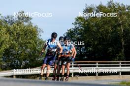 01.08.2024, Sandnes, Norway (NOR): Simen Christopher Bratberg Ramstad (NOR), Nathan Jouannon (FRA), (l-r) - BLINK24 Festival Cross-Country - Sandnes (NOR). www.nordicfocus.com. © Nordnes/NordicFocus. Every downloaded picture is fee-liable.