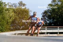 01.08.2024, Sandnes, Norway (NOR): Aron akre Rysstad (NOR), Calle Halfvarsson (SWE), (l-r) - BLINK24 Festival Cross-Country - Sandnes (NOR). www.nordicfocus.com. © Nordnes/NordicFocus. Every downloaded picture is fee-liable.