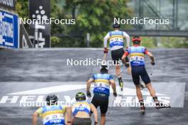 03.08.2024, Sandnes, Norway (NOR): Einar Hedegart (NOR), Harald Amundsen Oestberg (NOR),  (l-r) - BLINK24 Festival Cross-Country - Sandnes (NOR). www.nordicfocus.com. © Manzoni/NordicFocus. Every downloaded picture is fee-liable.