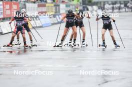 03.08.2024, Sandnes, Norway (NOR): Lotta Udnes Weng (NOR), Mathilde Hagen Roenning (NOR), Nadine Faehndrich (SUI), (l-r) - BLINK24 Festival Cross-Country - Sandnes (NOR). www.nordicfocus.com. © Manzoni/NordicFocus. Every downloaded picture is fee-liable.