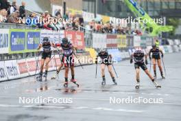 03.08.2024, Sandnes, Norway (NOR): Lotta Udnes Weng (NOR), Nadine Faehndrich (SUI), Lena Quintin (FRA), (l-r) - BLINK24 Festival Cross-Country - Sandnes (NOR). www.nordicfocus.com. © Manzoni/NordicFocus. Every downloaded picture is fee-liable.