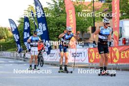 01.08.2024, Sandnes, Norway (NOR): Axel Jutterstroem (SWE), Max Novak (SWE), (l-r) - BLINK24 Festival Cross-Country - Sandnes (NOR). www.nordicfocus.com. © Manzoni/NordicFocus. Every downloaded picture is fee-liable.