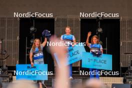 02.08.2024, Sandnes, Norway (NOR): Helene Marie Fossesholm (NOR), Mathilde Skjaerdalen Myhrvold (NOR), Kristin Austgulen Fosnaes (NOR), (l-r) - BLINK24 Festival Cross-Country - Sandnes (NOR). www.nordicfocus.com. © Manzoni/NordicFocus. Every downloaded picture is fee-liable.