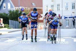 01.08.2024, Sandnes, Norway (NOR): Daniel Sandvand Omfjord (NOR), Gabriel Winston Gledhill (GBR), Ireneu Esteve Altimiras (AND), (l-r) - BLINK24 Festival Cross-Country - Sandnes (NOR). www.nordicfocus.com. © Manzoni/NordicFocus. Every downloaded picture is fee-liable.