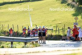 01.08.2024, Sandnes, Norway (NOR): Oline Vestad (NOR), Magni Smedas (NOR), Caterina Ganz (ITA), Nadine Faehndrich (SUI), (l-r) - BLINK24 Festival Cross-Country - Sandnes (NOR). www.nordicfocus.com. © Manzoni/NordicFocus. Every downloaded picture is fee-liable.