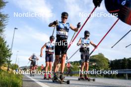 01.08.2024, Sandnes, Norway (NOR): Mika Vermeulen (AUT), Einar Kalland-Olsen (NOR), Thomas Linnebo Mollestad (NOR), (l-r) - BLINK24 Festival Cross-Country - Sandnes (NOR). www.nordicfocus.com. © Nordnes/NordicFocus. Every downloaded picture is fee-liable.