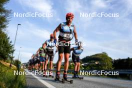 01.08.2024, Sandnes, Norway (NOR): Haakon Fossum Holden (NOR), Henning Saug Lie (NOR), Paolo Ventura (ITA), (l-r) - BLINK24 Festival Cross-Country - Sandnes (NOR). www.nordicfocus.com. © Nordnes/NordicFocus. Every downloaded picture is fee-liable.